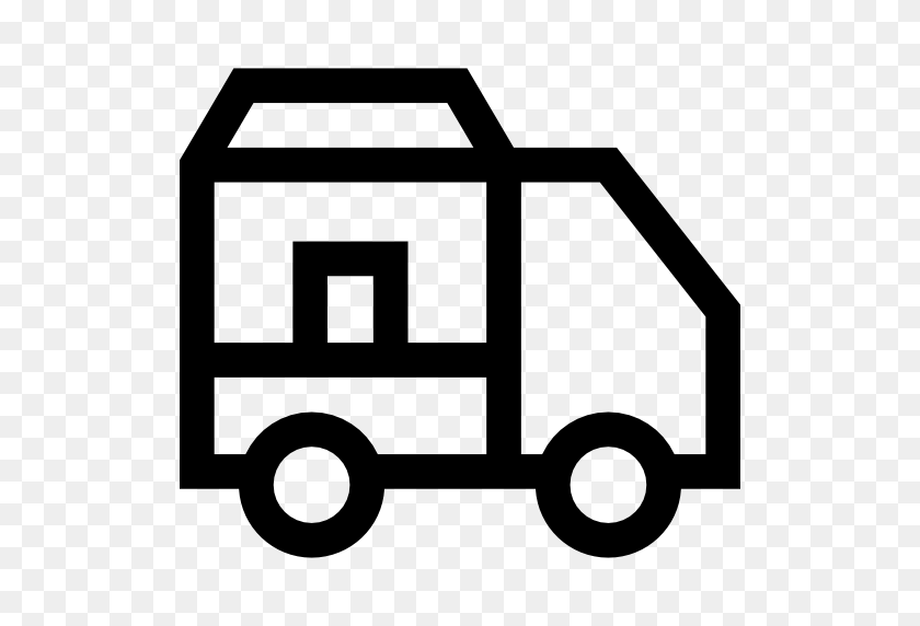 512x512 Vehicle, Parking, Real Estate, Garage, Business, Car Icon - Moving Truck Clipart Free