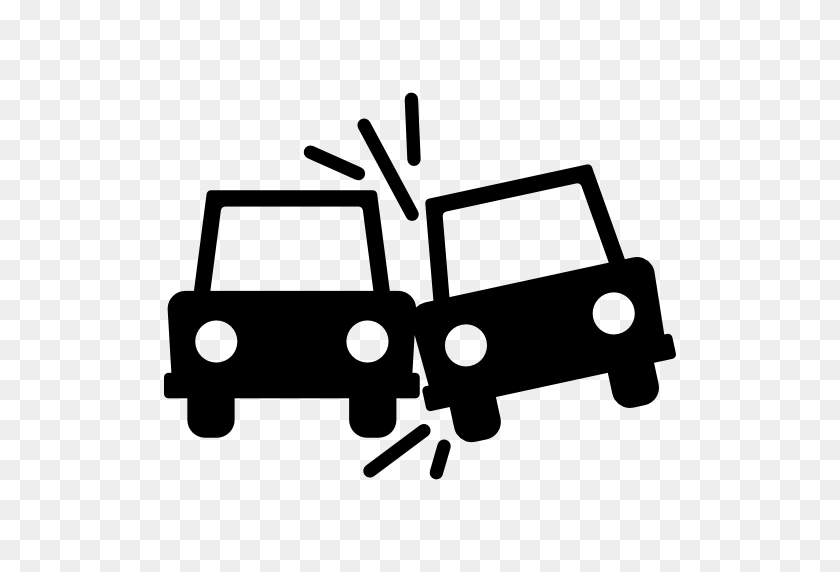 512x512 Vehicles, Transport, Accident, Car, Automobile, Cars Icon - Crashed Car Clipart