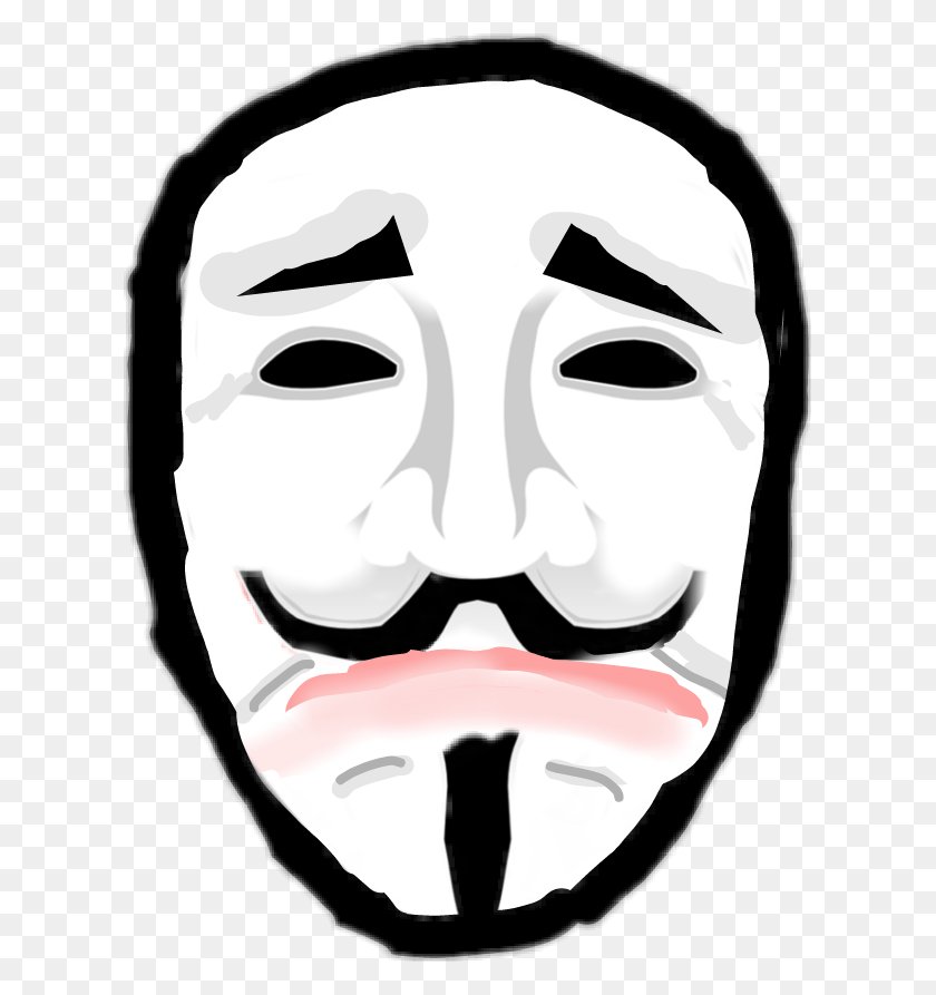 617x833 Vendettasadmask Sad Mask Drama Anonymous - Sad Tooth Clipart