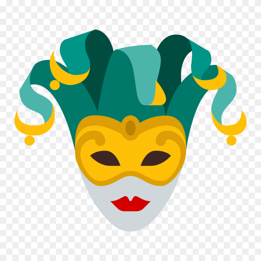 1600x1600 Venetian Mask Icon - Masquerade Mask PNG