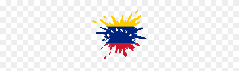 190x190 Venezuela Splash - Venezuela Flag PNG