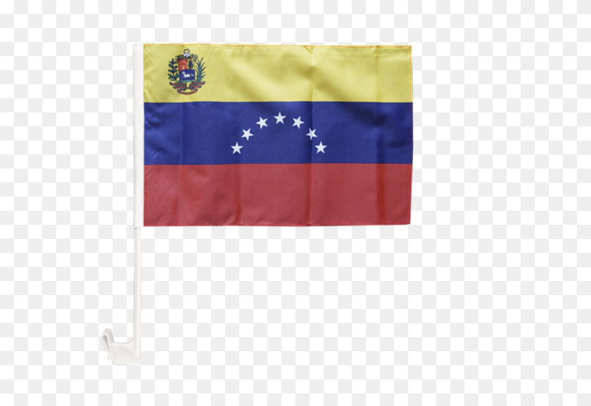 1500x997 Venezuela Stars With Coat Of Arms Car Flag - Venezuela Flag PNG
