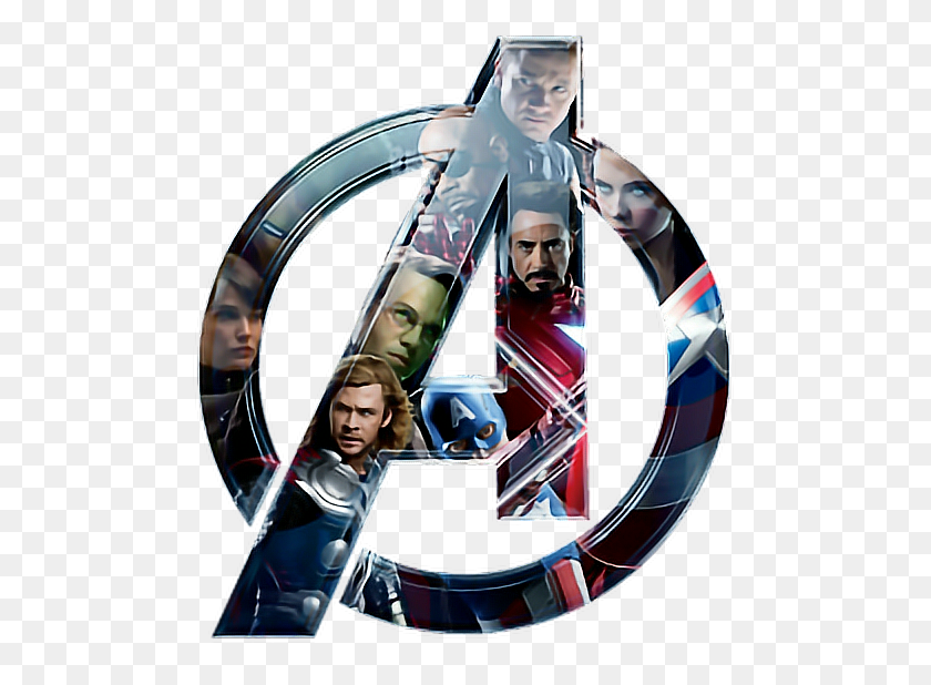524x558 Vengadores Avengers Logo - Avengers Logo PNG