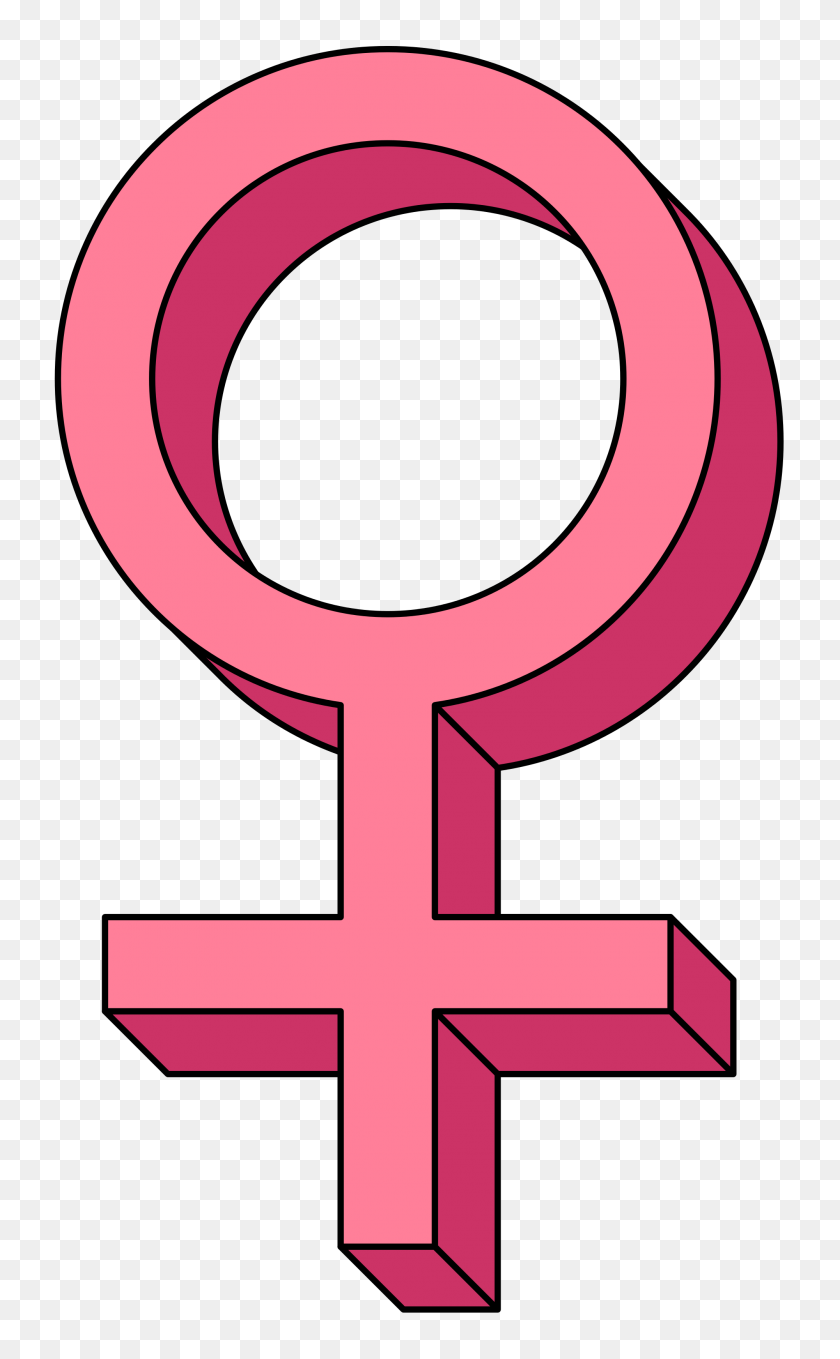 Venus Female Symbol Pseudo Pink - Female Sign PNG