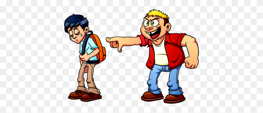 430x301 Verbal Bullying - Physical Abuse Clipart