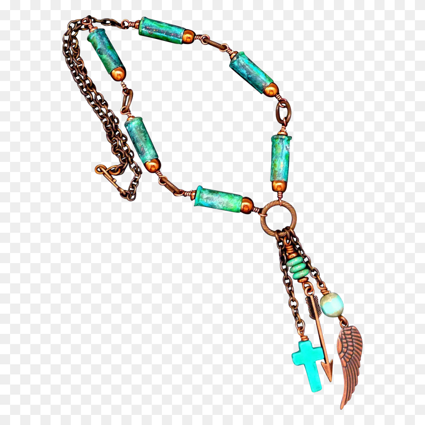 1791x1791 Verdigris Patina Bullet Shell Necklace With Copper Charms - Bullet Shells PNG