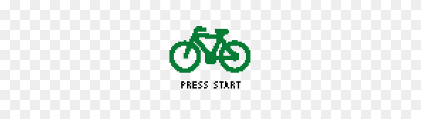 178x178 Verpixeltes Fahrrad - Press Start PNG