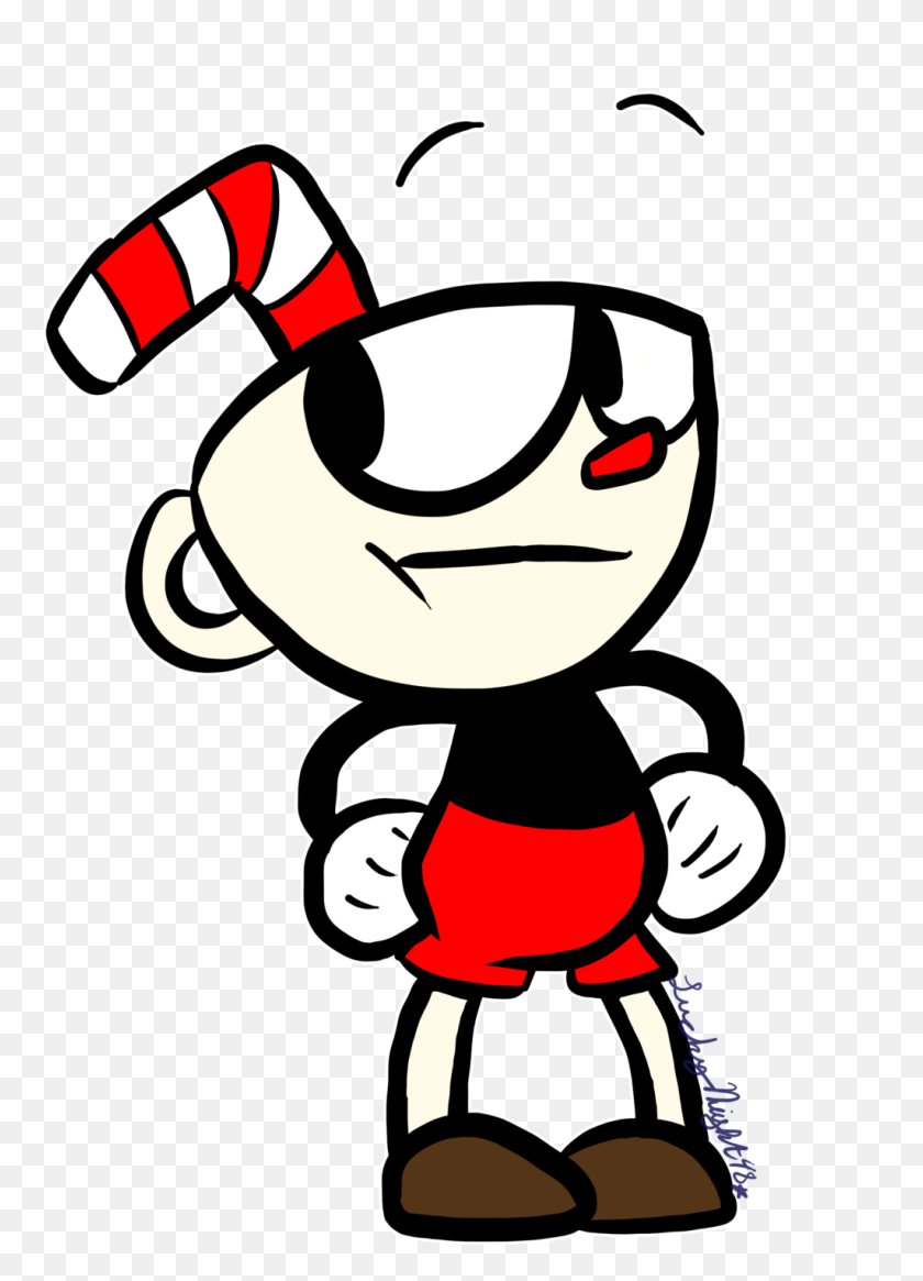 1024x1451 Vertebrate Clipart Cuphead Bendy And The Ink Machine Video Games - Cuphead PNG