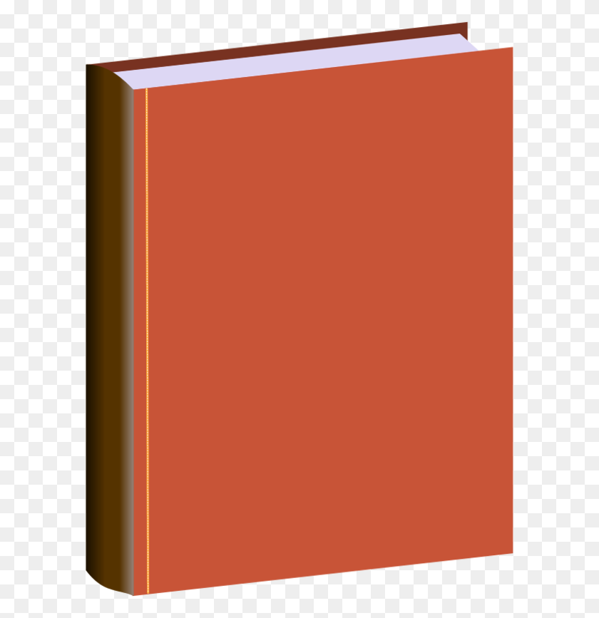 600x807 Vertical Book Plain - Book Cover Clipart