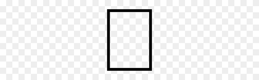 200x200 Vertical Rectangle Icons Noun Project - Rectangle PNG