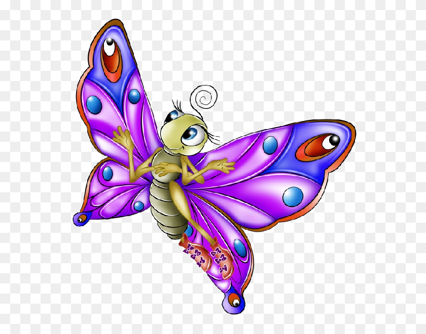 600x600 Very Colourful Butterfly Cartoon Images All Images Are - Book Clipart No Background