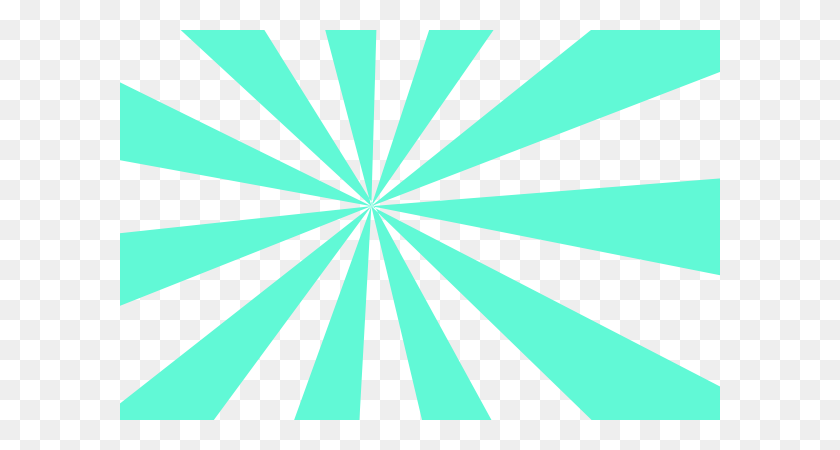 600x390 Very Light Turquoise Rays Clip Art - Light Rays PNG