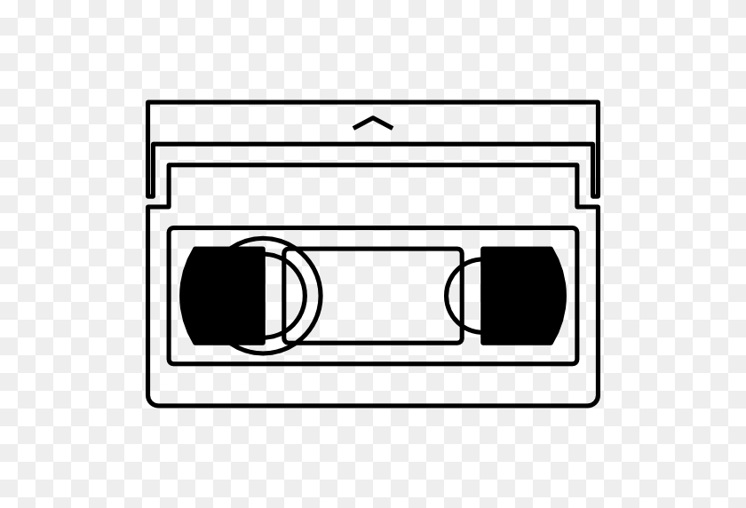 512x512 Vhs, Recording, Tape, Technology Icon - Vhs Clipart