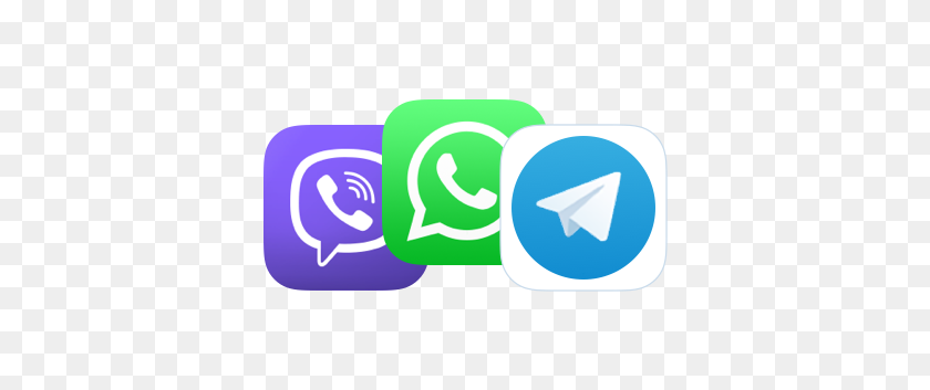 535x293 Viber Whatsapp Telegram Png Png Image - Telegram PNG