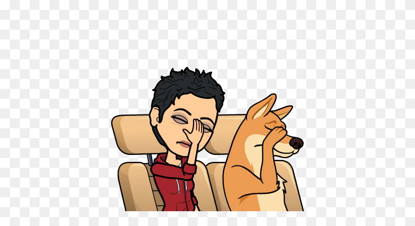 398x398 Vibrance Nutrition And Fitness Bitmoji Aimee Dog Facepalm - Facepalm PNG