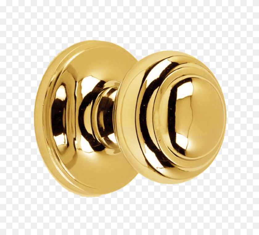 700x700 Victorian Polished Brass Styled Centre Door Knob Black Country - Door Knob PNG