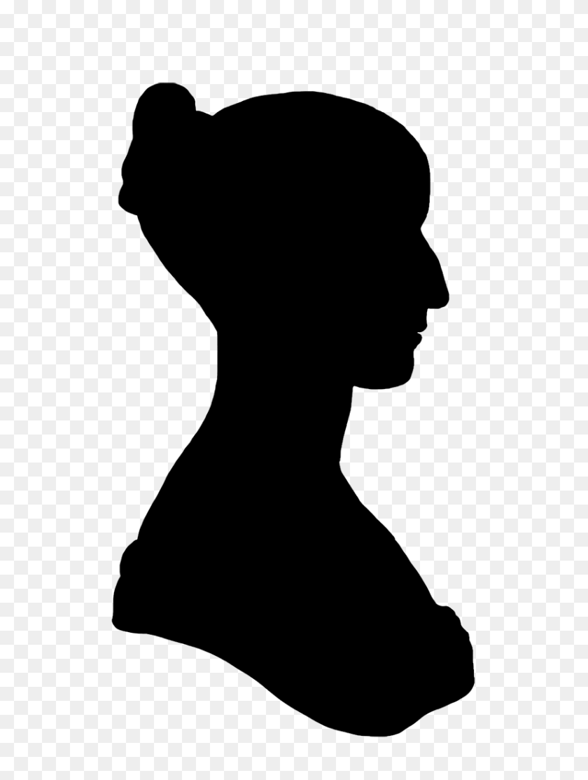 827x1117 Victorian Silhouette Clipart - Professional Woman Clipart