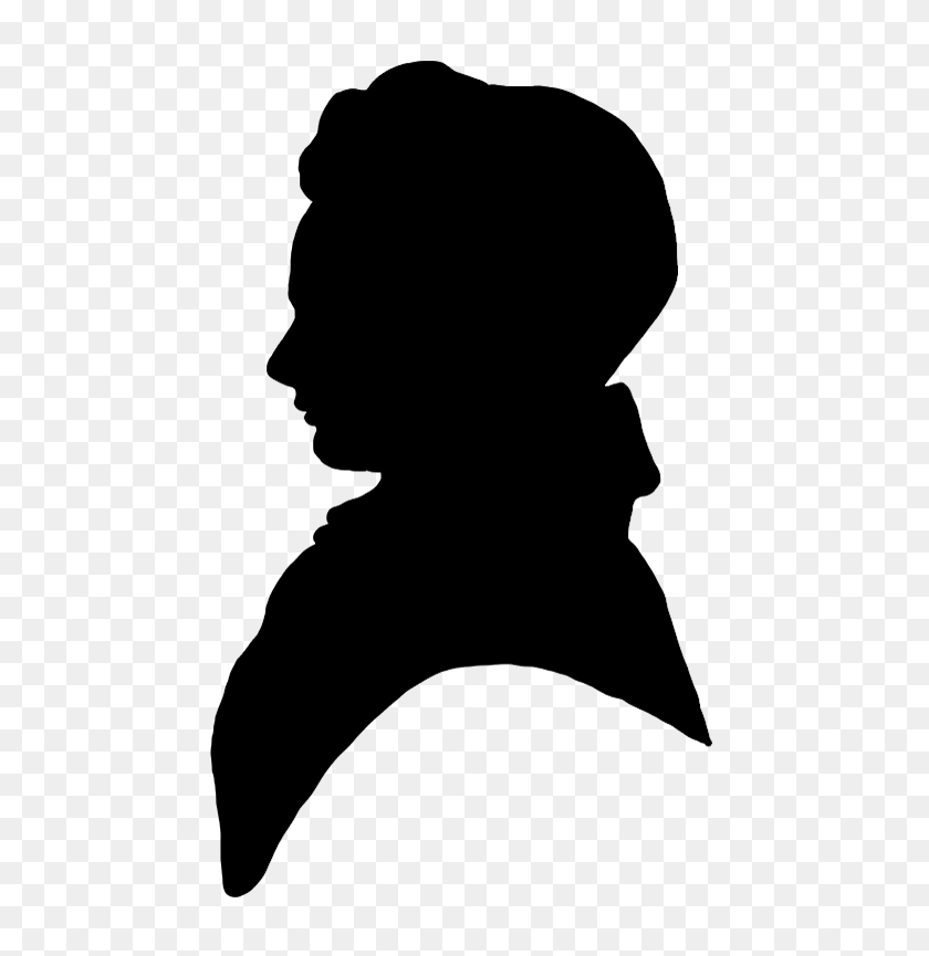 531x805 Victorian Silhouette Clipart - Young Man Clipart