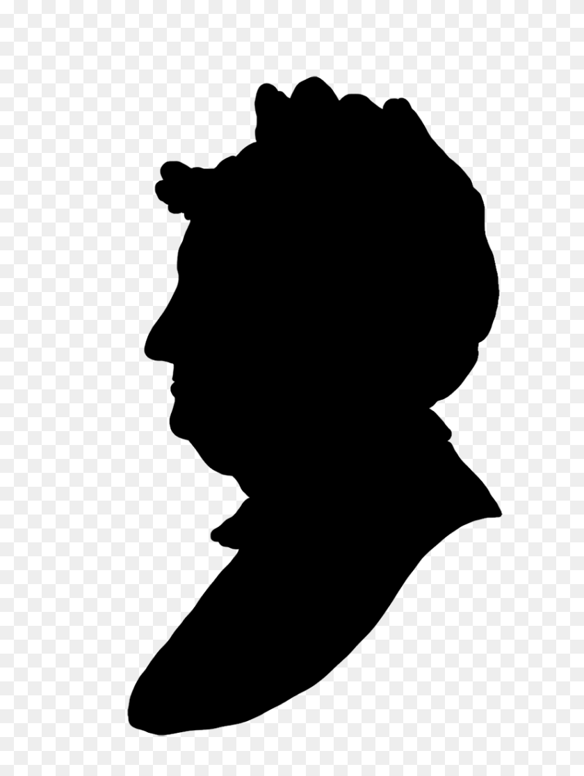 827x1120 Victorian Silhouette Clipart - Face Silhouette PNG
