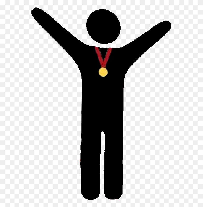 579x795 Victory Pose Free Images - Podium Clipart