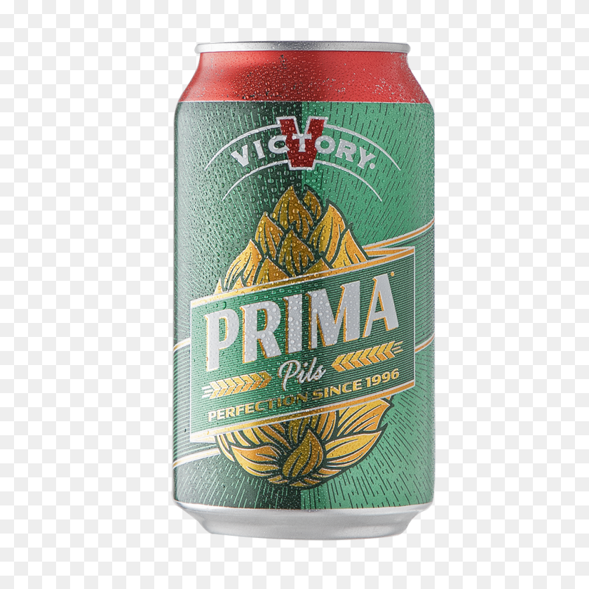 1000x1000 Victory Prima Pils Can Beer Hawk - Beer Can PNG