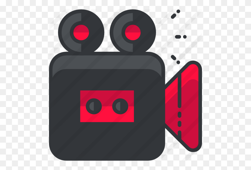 512x512 Video Camera - Red Camera PNG