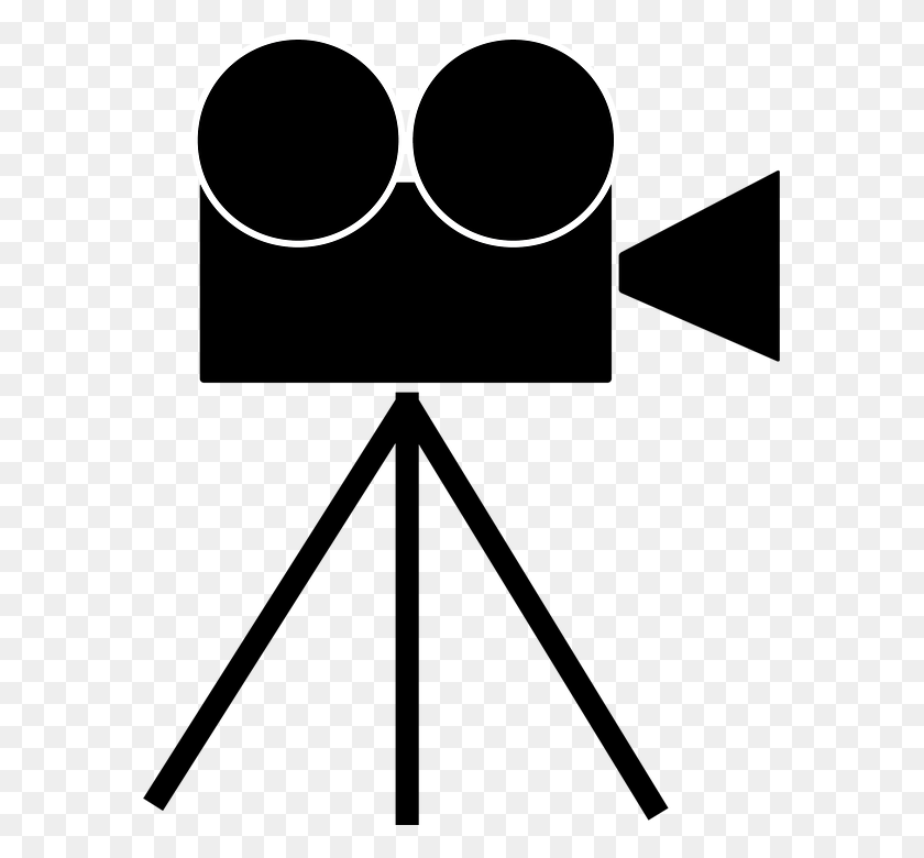 579x720 Video Camera Clipart Filming - Cameraman Clipart