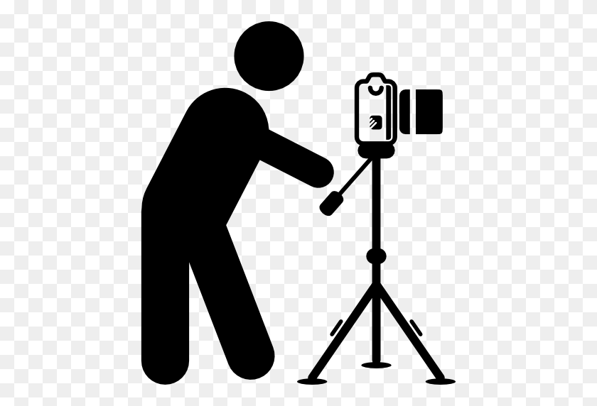 512x512 Video Camera On Tripod Transparent Png Pictures - Video Camera PNG