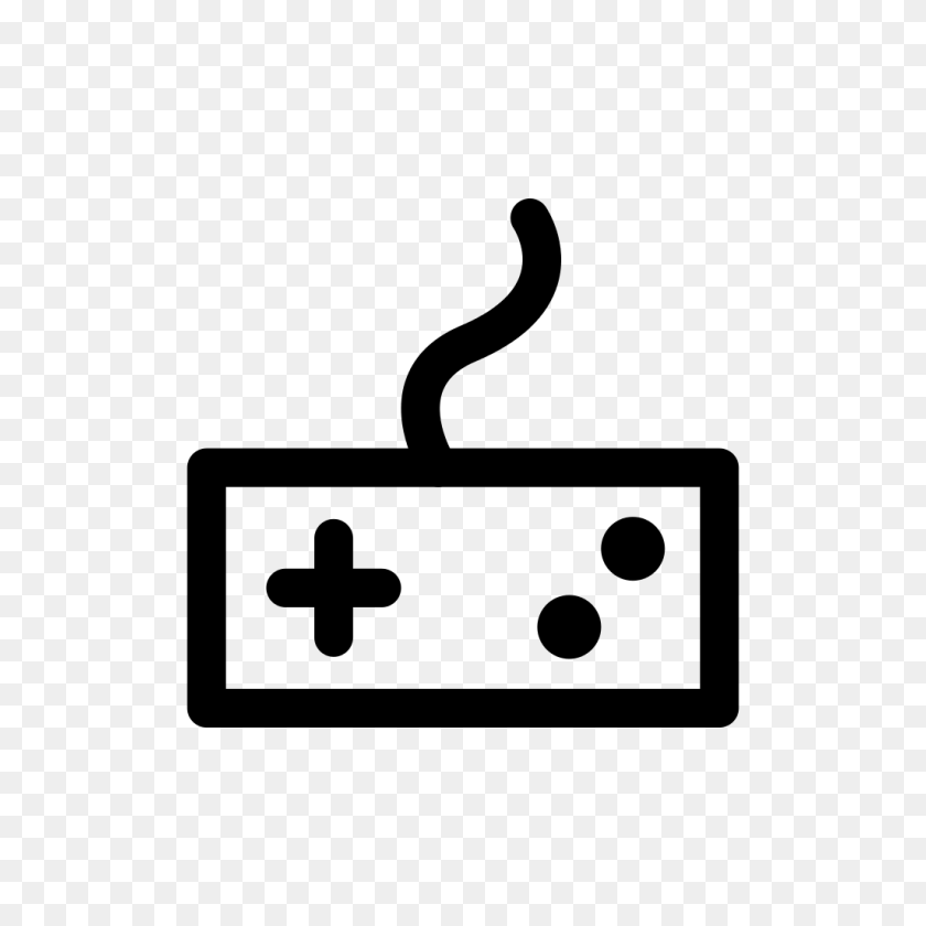 1024x1024 Разработан Значок Контроллера Видеоигры - Клипарт Для Игрового Контроллера