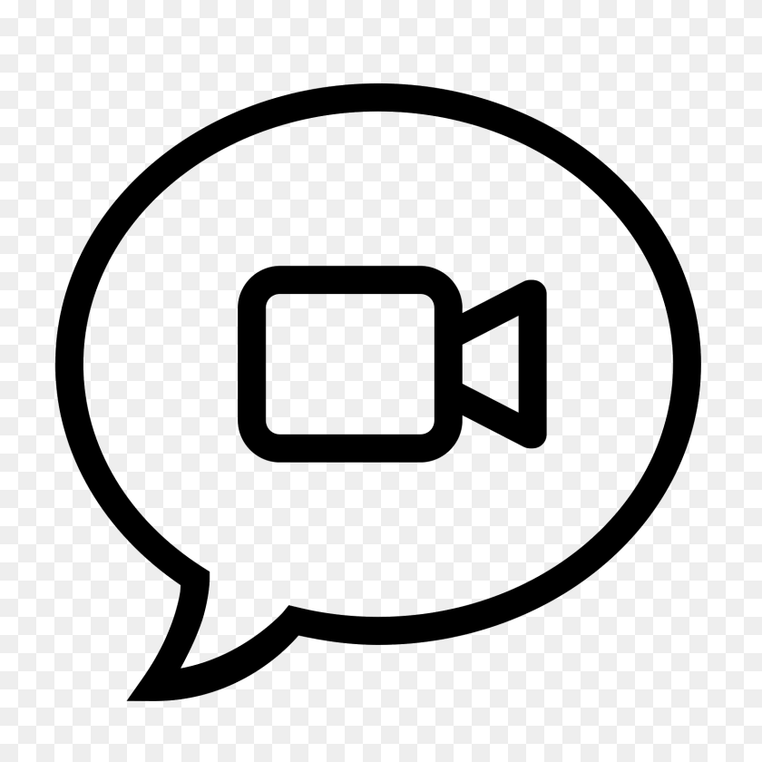 1600x1600 Video Message Icon - Message Icon PNG