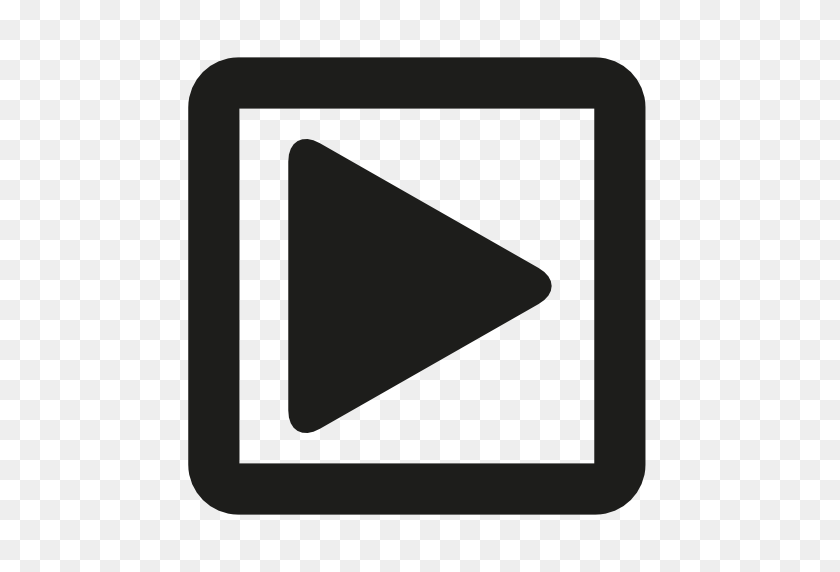 512x512 Video Play Button Icon Free Icons Download - Play Button PNG White