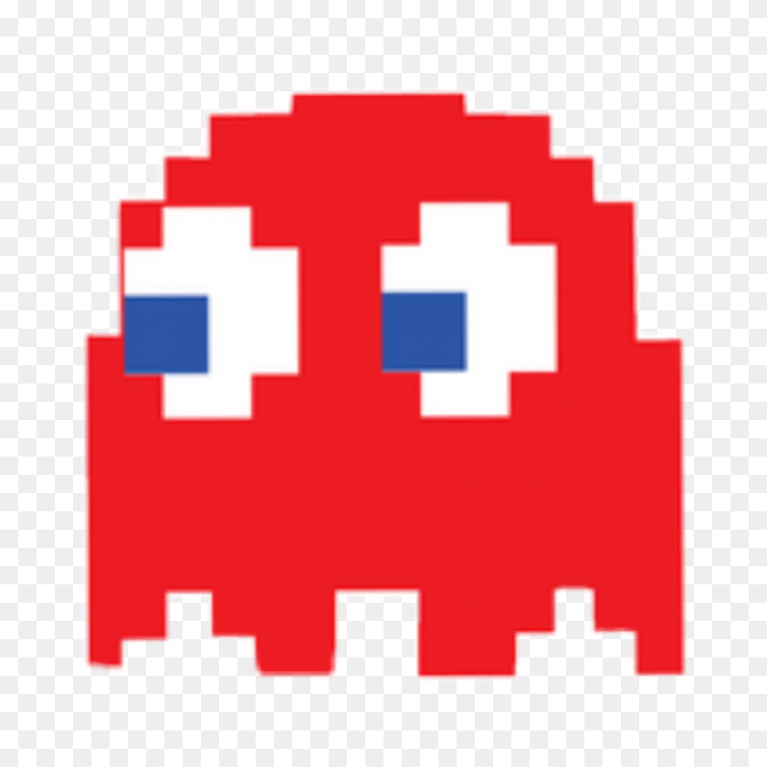 1218x1218 Videogame Pacman Ghost Red Pixel Pixelated - Pacman Ghost Clipart