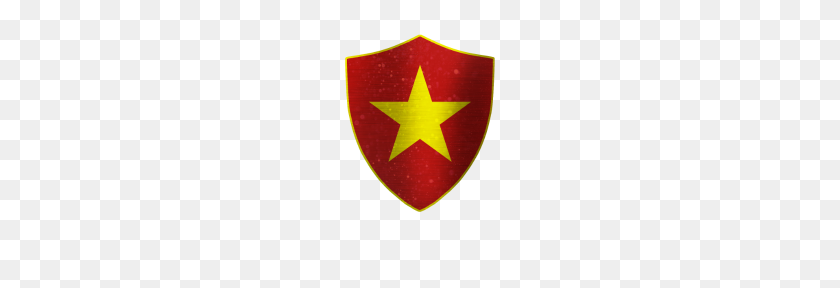 190x228 Vietnam Flag Shield - Vietnam Flag PNG