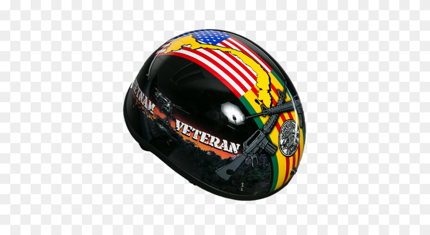 400x400 Vietnam Veteran Motorcycle Helmet - Vietnam Helmet PNG