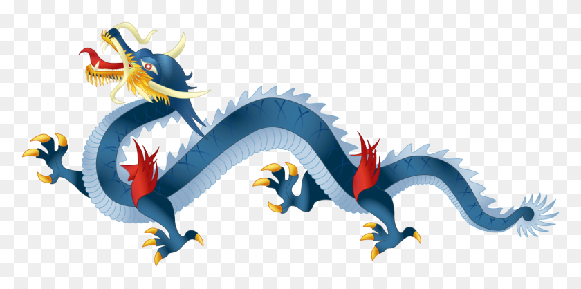 1280x588 Vietnamese Dragon Blue - Blue Dragon PNG