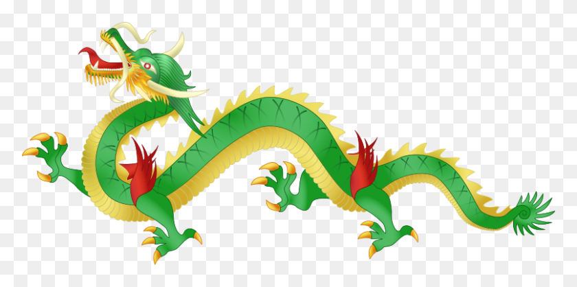 805x370 Vietnamese Dragon Green - Green Dragon PNG