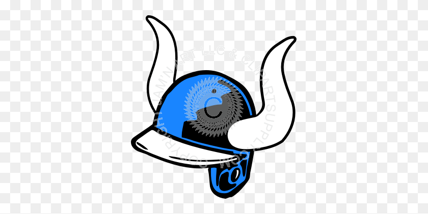 325x361 Viking Baseball Helmet - Viking Helmet Clipart