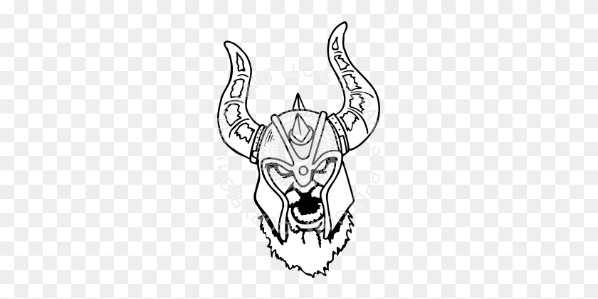 229x361 Viking Head With Mask - Viking Clipart Black And White