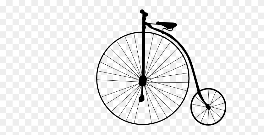 600x370 Винтаж Велосипед Картинки - Велосипед Клипарт Черный И Белый