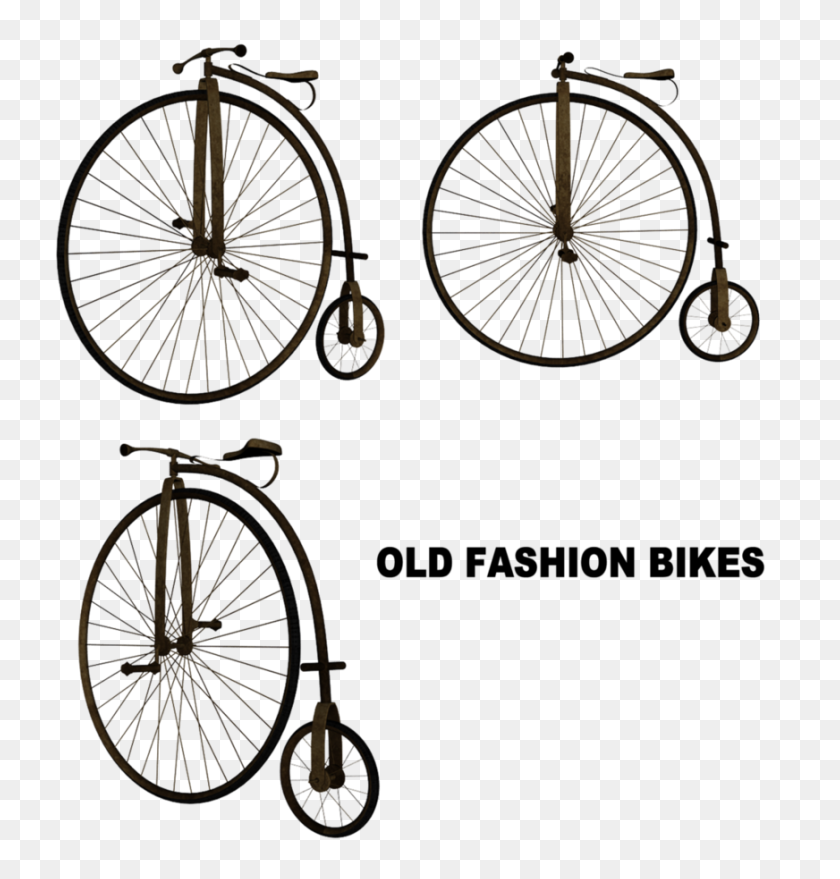 872x916 Juego De Bicicletas Vintage - Clipart De Bicicletas Vintage