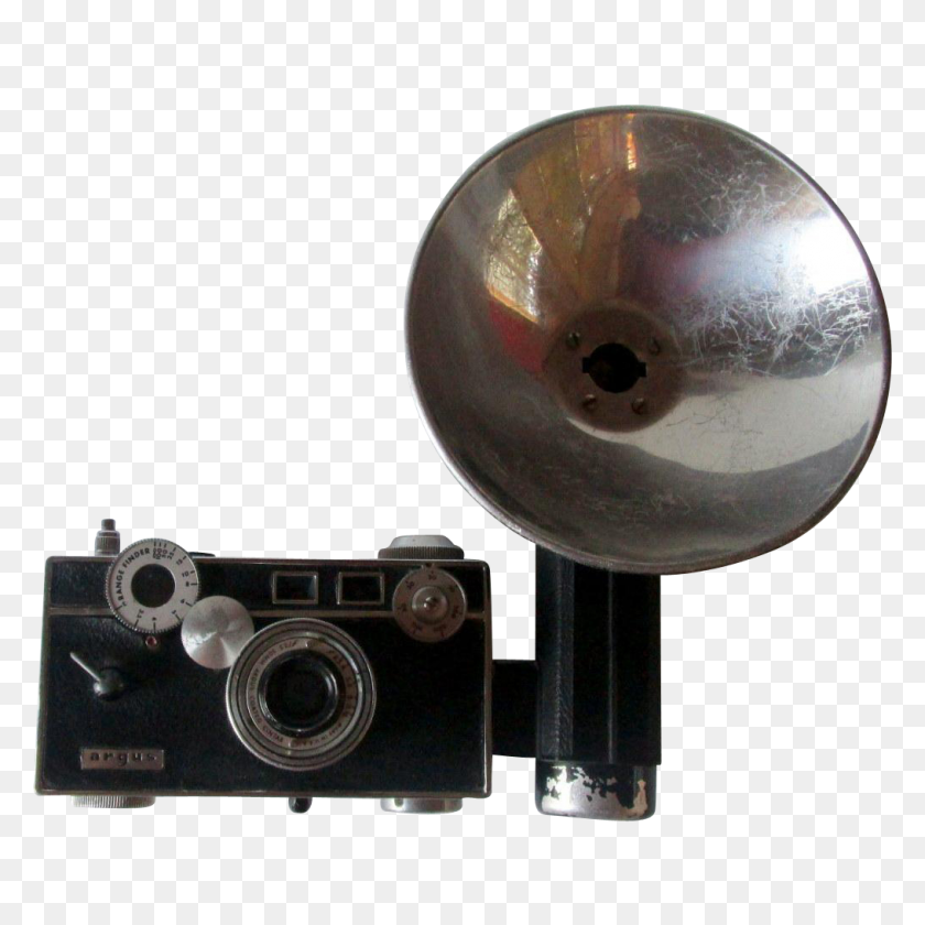 1015x1015 Vintage Camera Argus C Matchmatic Camera With Flash Attachment - Vintage Camera PNG