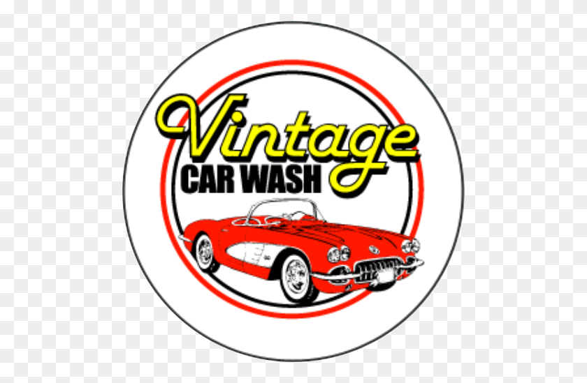490x489 Vintage Car Wash - Car Wash PNG
