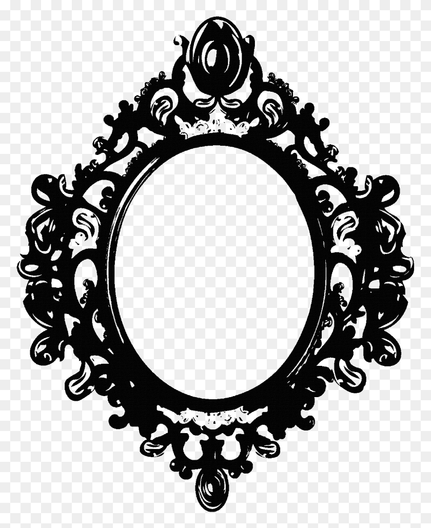 2660x3307 Vintage Clipart Mirror Frame Pencil And In Color Vintage, Wall - Mirror Clipart