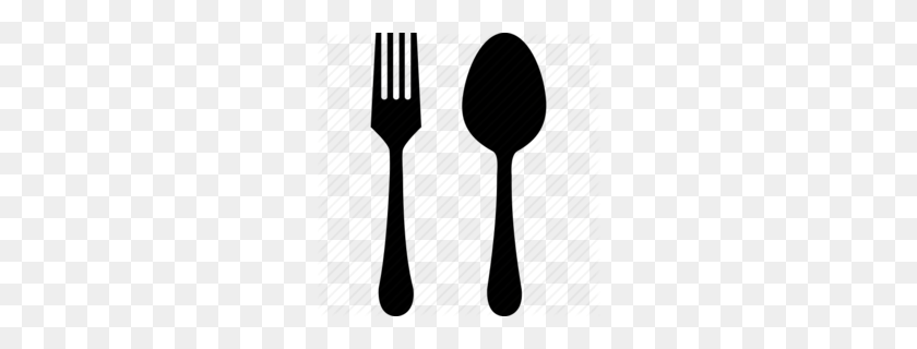 260x260 Vintage Fork And Knife Clipart - Spoon And Fork Clipart
