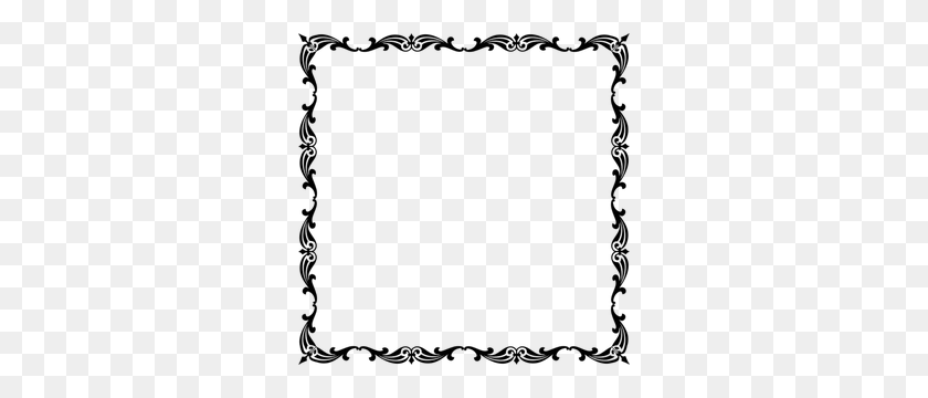 300x300 Vintage Frame Free Clipart - Victorian Frame Clipart