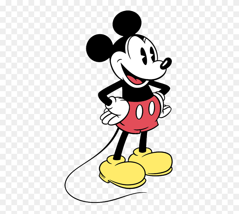 400x691 Vintage Mickey Mouse Clipart - Imágenes Prediseñadas De Ratón