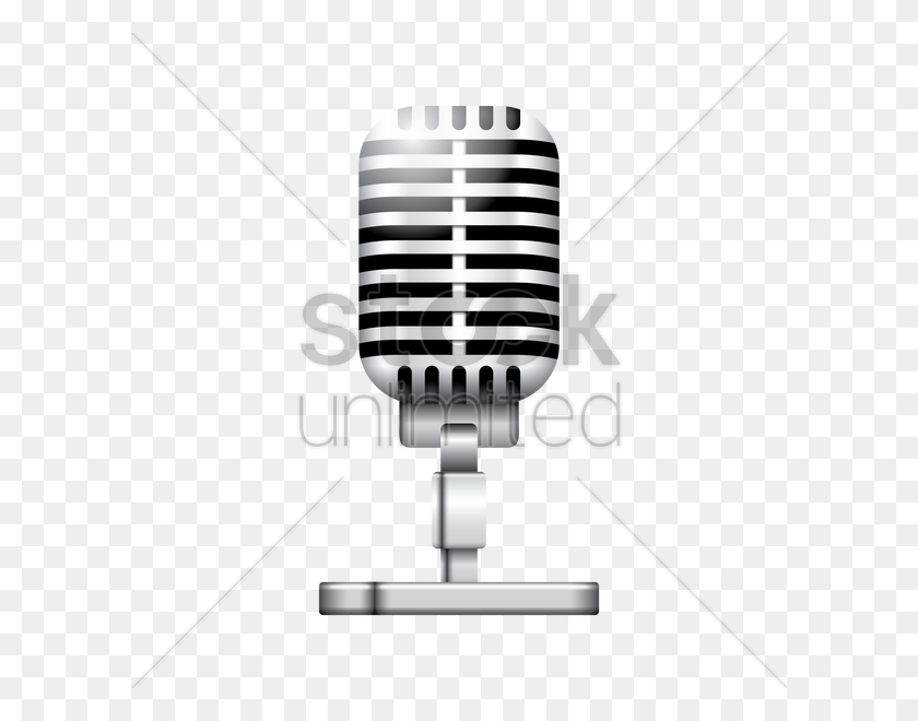 600x600 Vintage Microphone Vector Image - Microphone Vector PNG