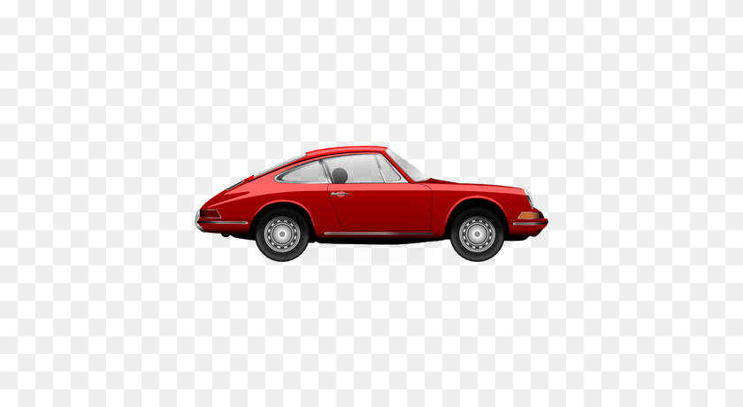 400x400 Vintage Red Porsche Transparent Png - Porsche PNG