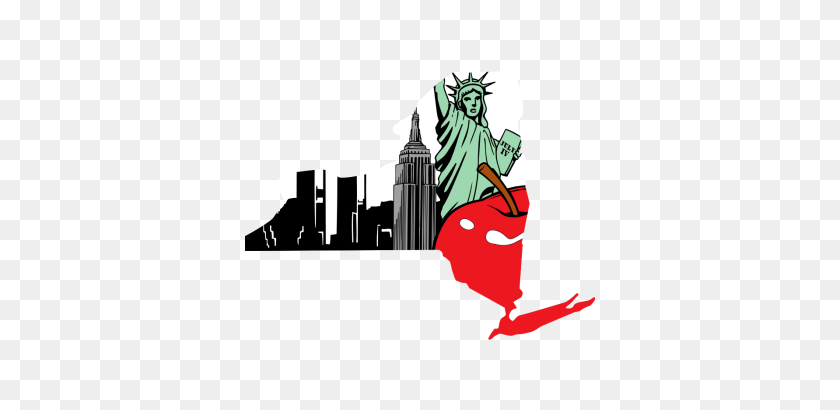 350x350 Vinyl Decal - New York State Clipart
