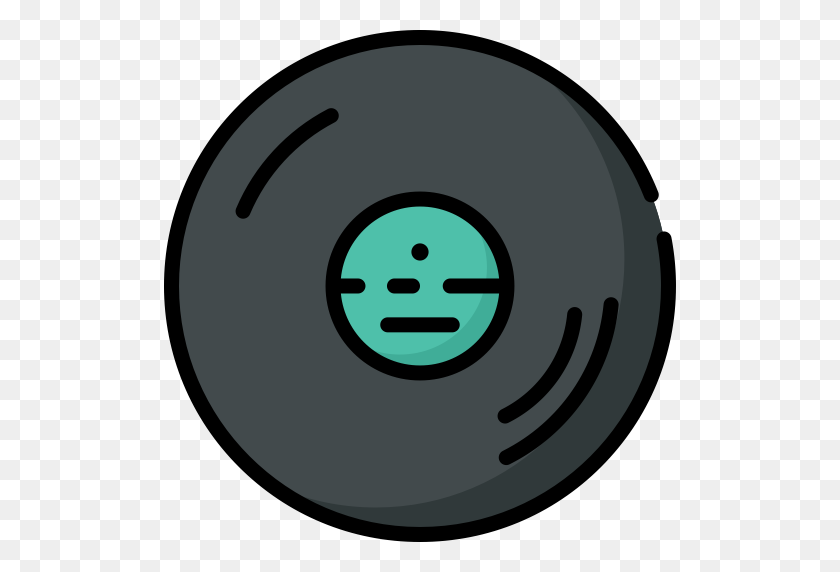 512x512 Vinyl, Music, Musical Icon With Png And Vector Format For Free - Vinyl PNG
